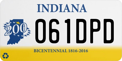 IN license plate 061DPD
