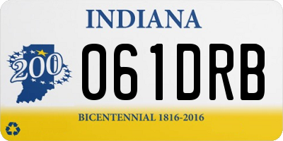 IN license plate 061DRB