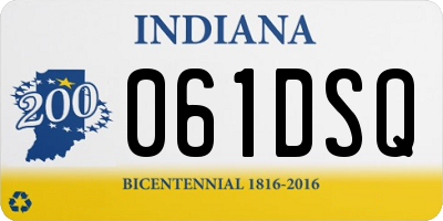 IN license plate 061DSQ