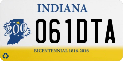 IN license plate 061DTA