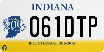 IN license plate 061DTP