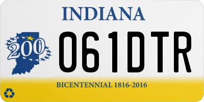 IN license plate 061DTR