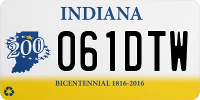 IN license plate 061DTW