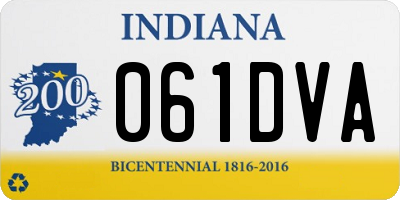 IN license plate 061DVA