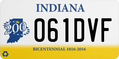 IN license plate 061DVF