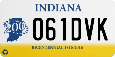 IN license plate 061DVK
