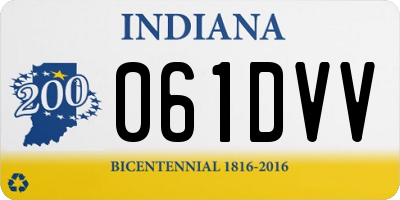 IN license plate 061DVV