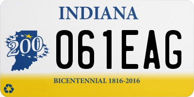 IN license plate 061EAG