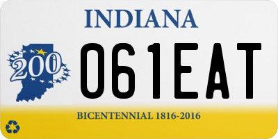 IN license plate 061EAT