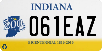 IN license plate 061EAZ