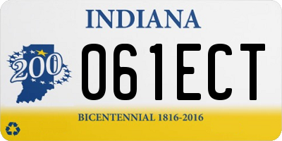 IN license plate 061ECT