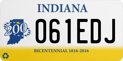 IN license plate 061EDJ
