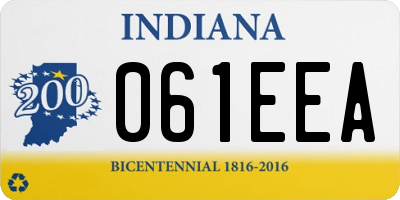 IN license plate 061EEA