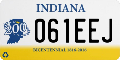IN license plate 061EEJ