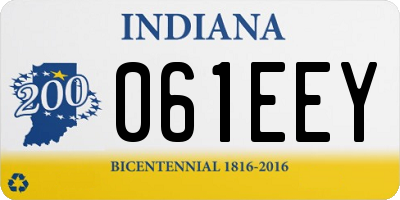 IN license plate 061EEY