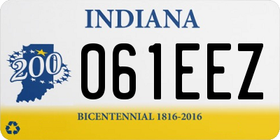 IN license plate 061EEZ