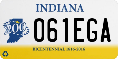 IN license plate 061EGA