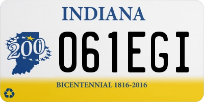 IN license plate 061EGI