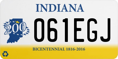 IN license plate 061EGJ