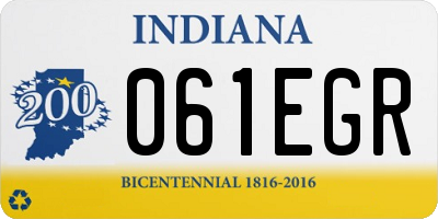 IN license plate 061EGR