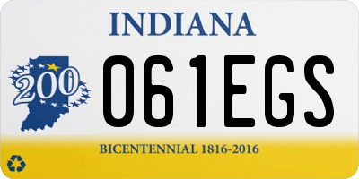 IN license plate 061EGS