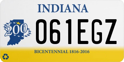 IN license plate 061EGZ