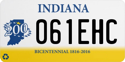 IN license plate 061EHC