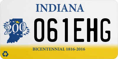IN license plate 061EHG