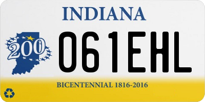 IN license plate 061EHL