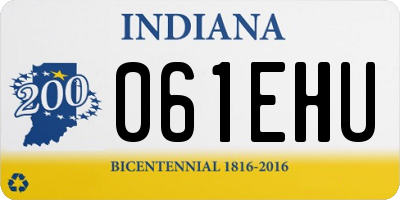 IN license plate 061EHU
