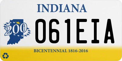 IN license plate 061EIA