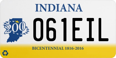 IN license plate 061EIL