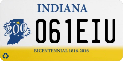 IN license plate 061EIU