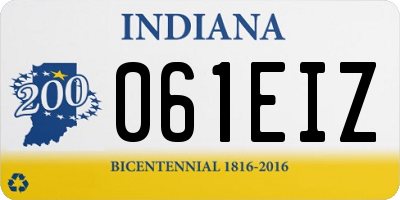 IN license plate 061EIZ