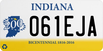IN license plate 061EJA