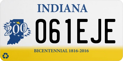 IN license plate 061EJE