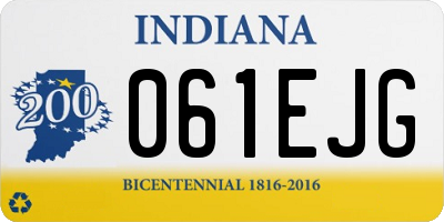 IN license plate 061EJG