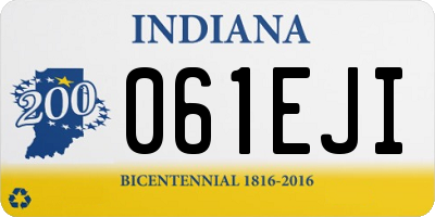 IN license plate 061EJI