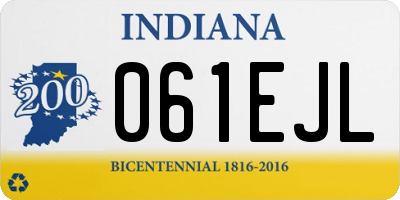 IN license plate 061EJL