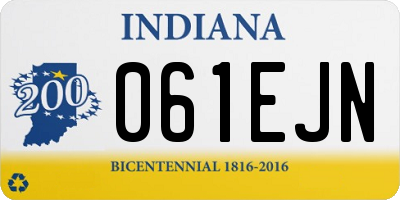 IN license plate 061EJN