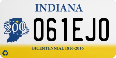 IN license plate 061EJO