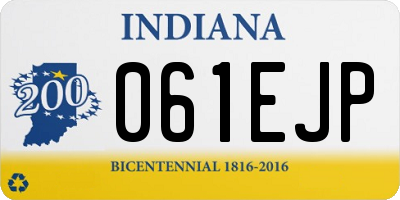 IN license plate 061EJP