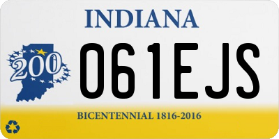 IN license plate 061EJS
