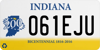 IN license plate 061EJU