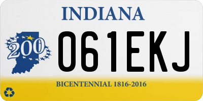 IN license plate 061EKJ