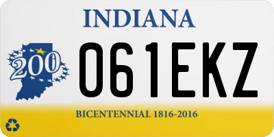 IN license plate 061EKZ