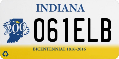 IN license plate 061ELB