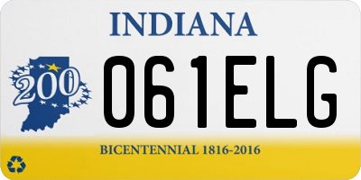 IN license plate 061ELG