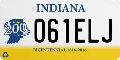 IN license plate 061ELJ