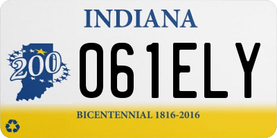 IN license plate 061ELY